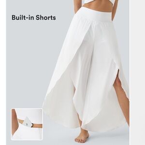 Halara NWT Breezeful High Waisted Palazzo Flowy Split Wide Leg Casual Pant Large